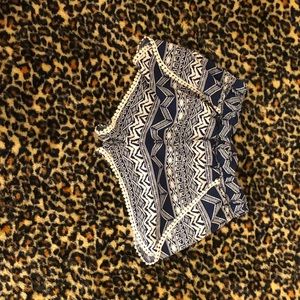 aztec print shorts